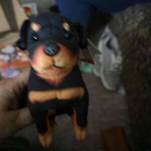 Black and Tan Dog Figurine